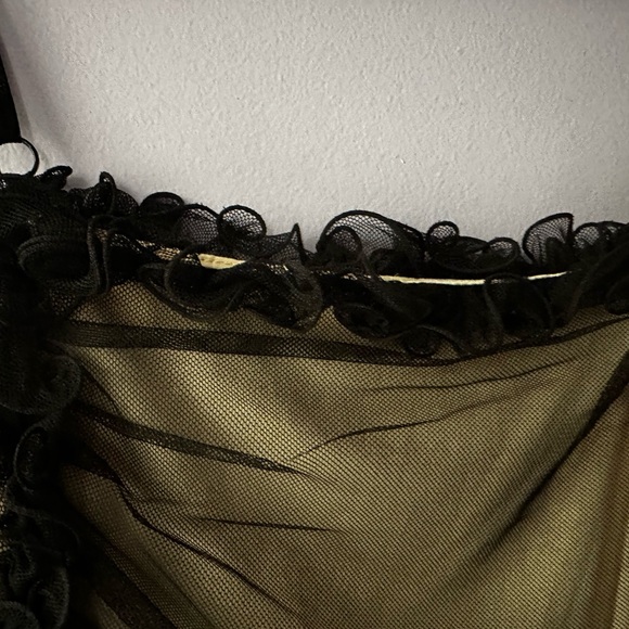 Boston Proper Black Tulle Top Size M - Picture 7 of 11
